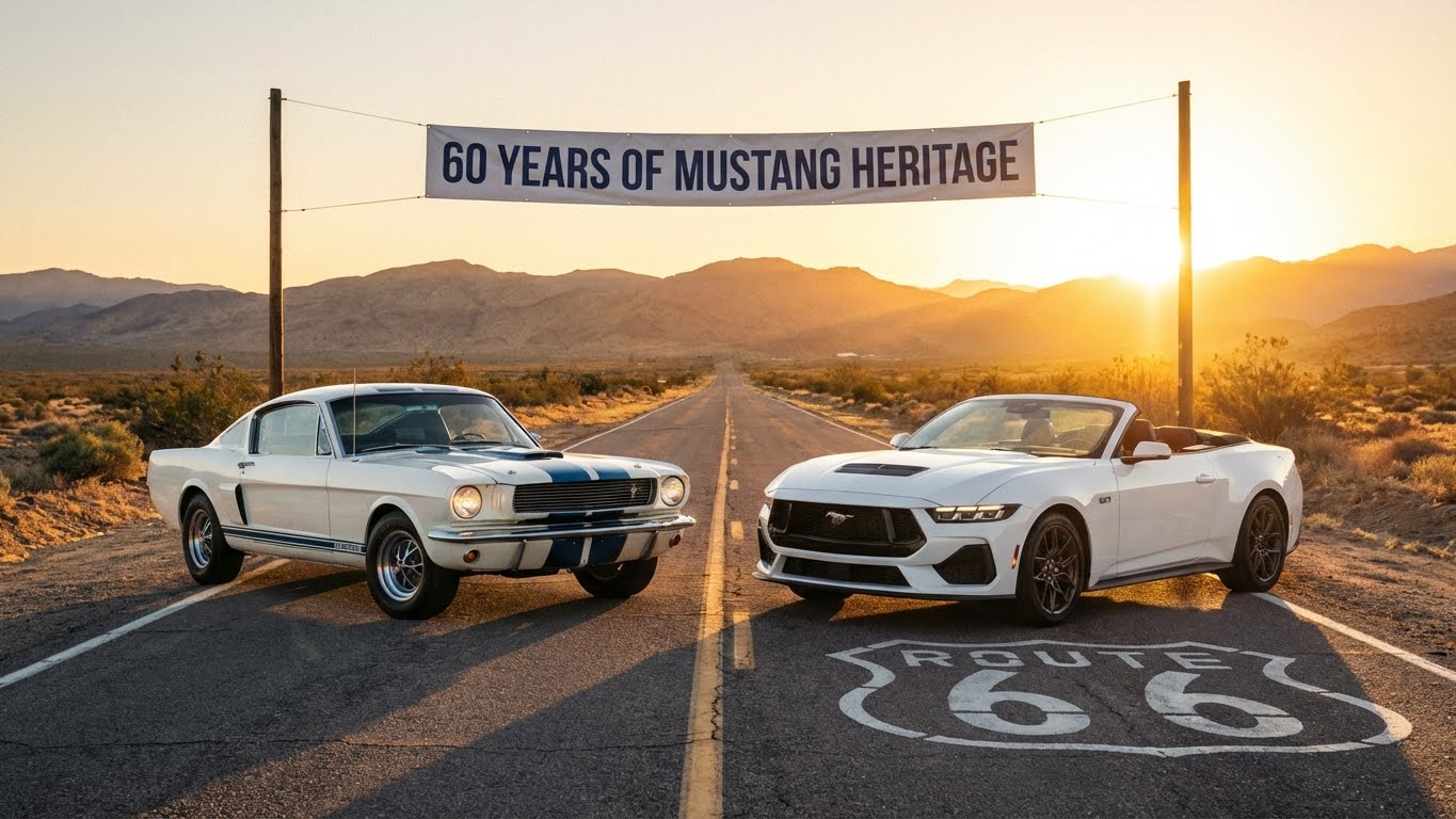 Gewinne Zwei Mustangs - 1966 & 2025 Editionen